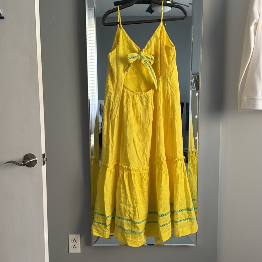 Yellow Sundress with Strappy Design